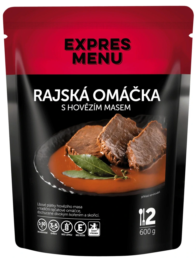 EXPRES MENU Rajská omáčka s hovězím 2 porce