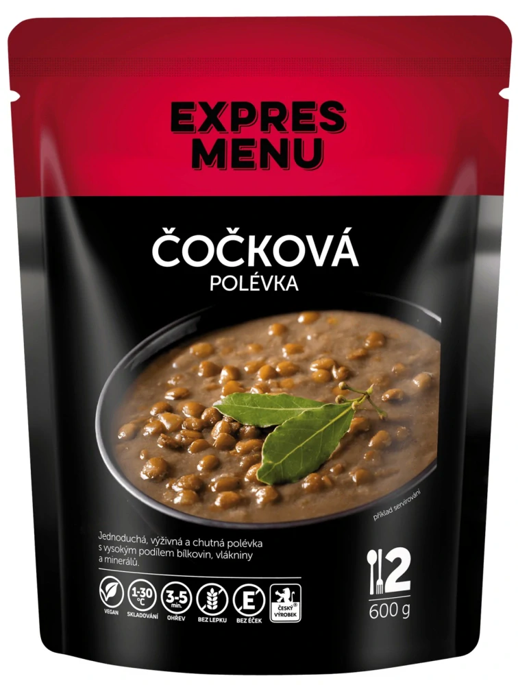 EXPRES MENU Čočková polévka 2 porce