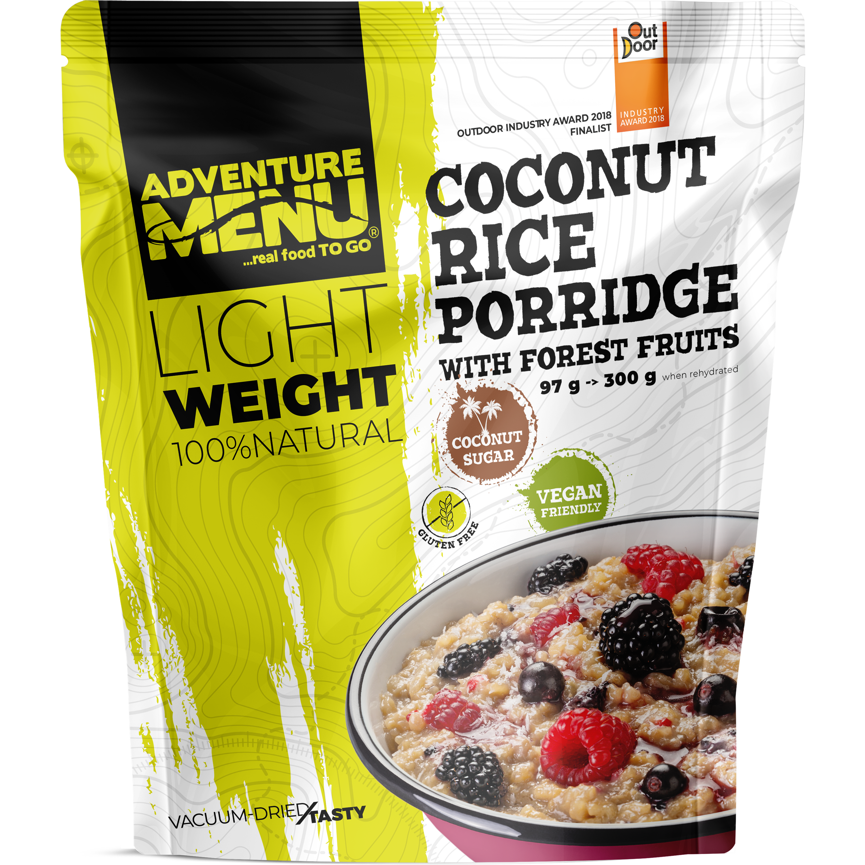 ADVENTURE MENU Sušená Rýžovo-kokosová kaše s lesním ovocem (97g - 1 porce)