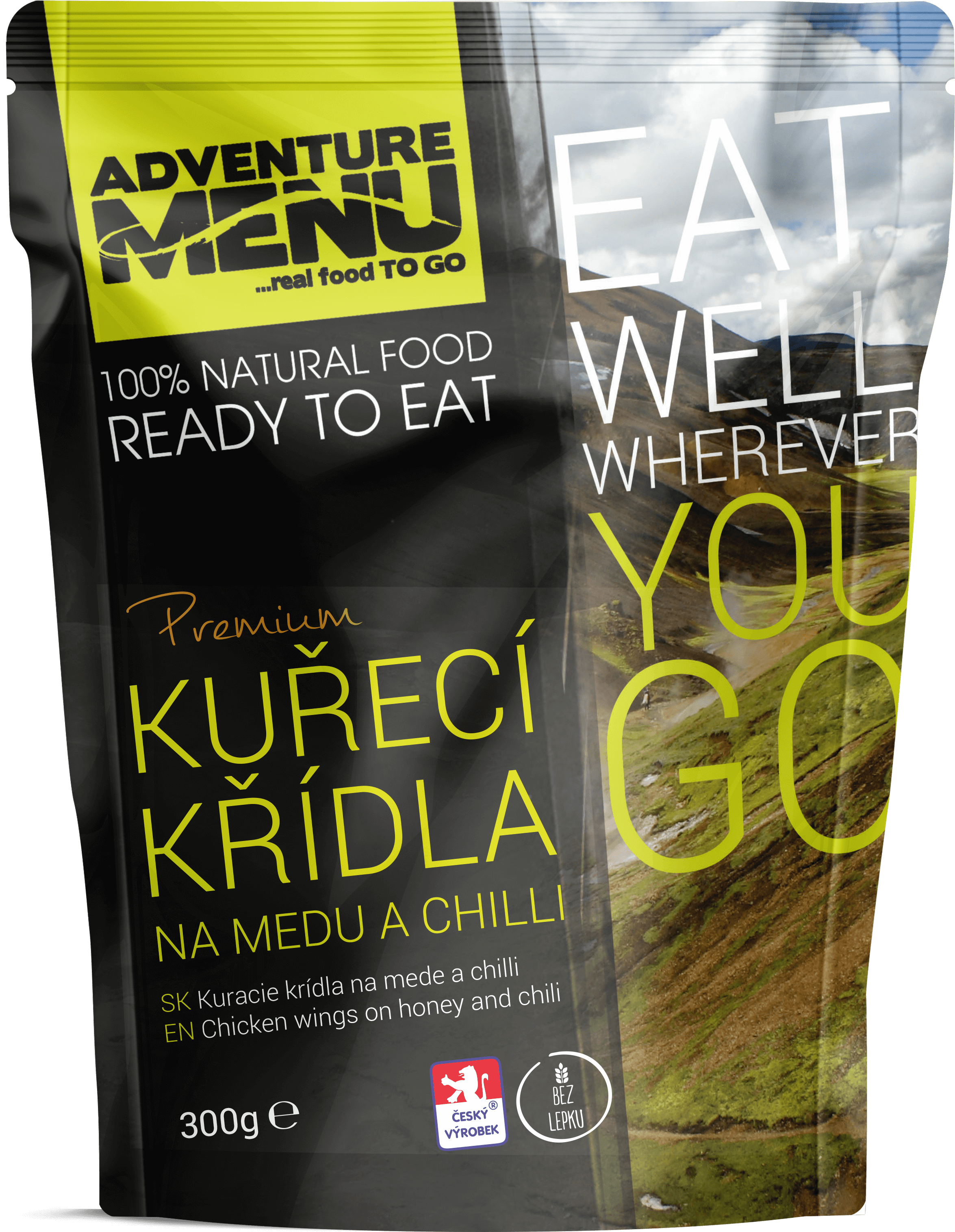ADVENTURE MENU Hotová Kuřecí křídla na medu a chilli (1 porce)
