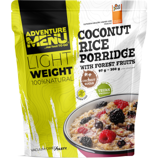 ADVENTURE MENU Sušená Rýžovo-kokosová kaše s lesním ovocem (97g - 1 porce)
