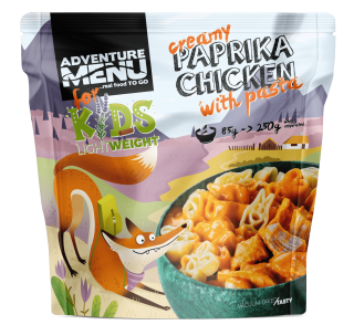 ADVENTURE MENU Sušené Kuře na paprice s těstovinami (85g - 1 dětská porce)
