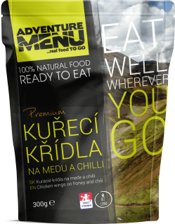 ADVENTURE MENU Hotová Kuřecí křídla na medu a chilli (1 porce)
