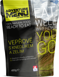 ADVENTURE MENU Hotové Vepřové s knedlíkem a se zelím (1 porce)